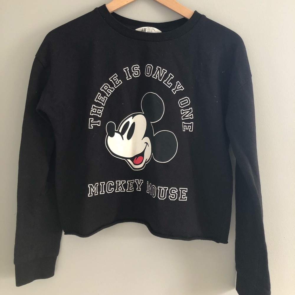 Mickey Mouse cropped sweatshirt